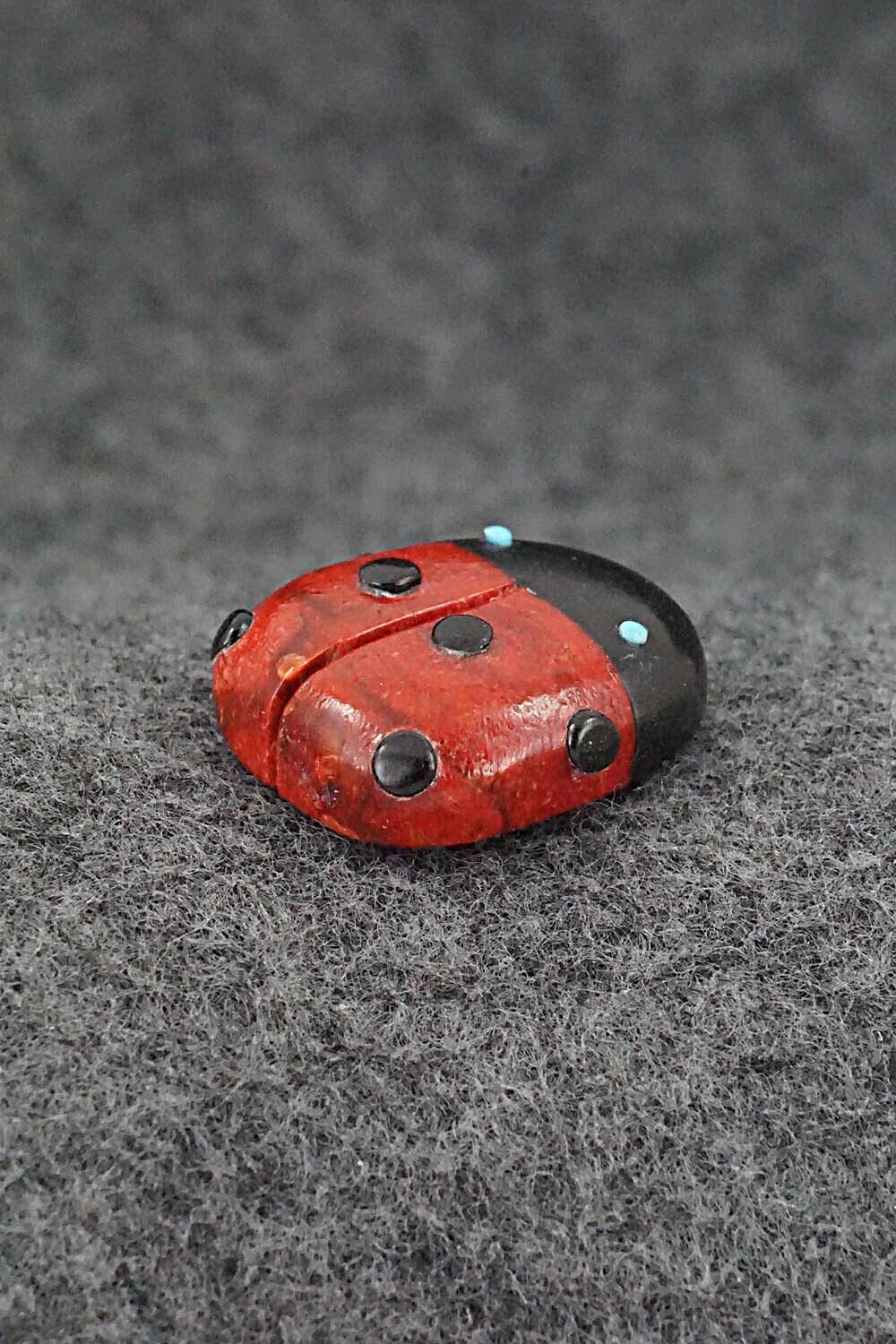 Ladybug Zuni Fetish Carving - Reynold Lunasee