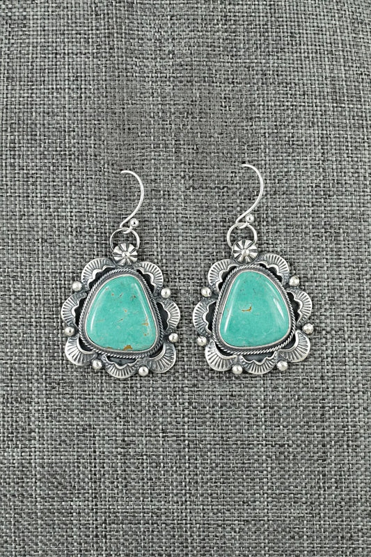 Turquoise & Sterling Silver Earrings - Jackson Hoskie