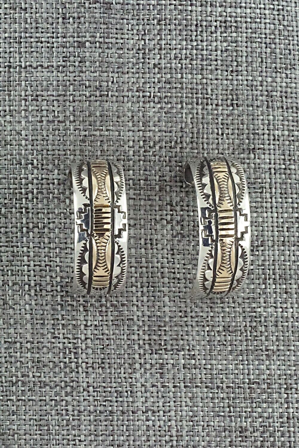 Sterling Silver & Gold Fill Hoop Earrings - Bruce Morgan