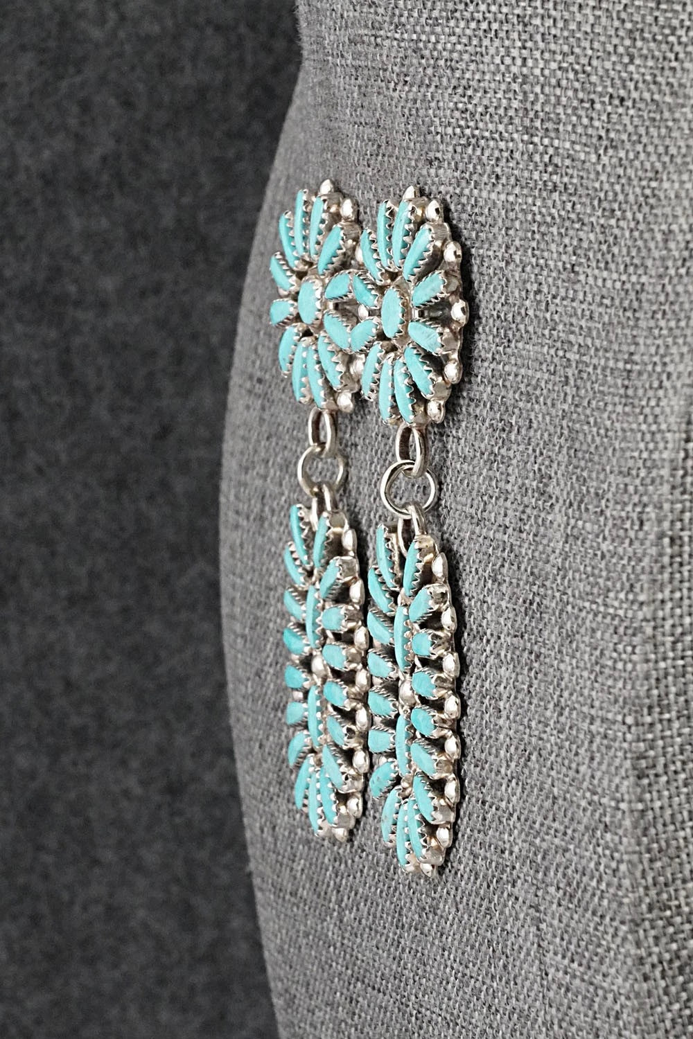 Turquoise & Sterling Silver Earrings - Philena Byjoe