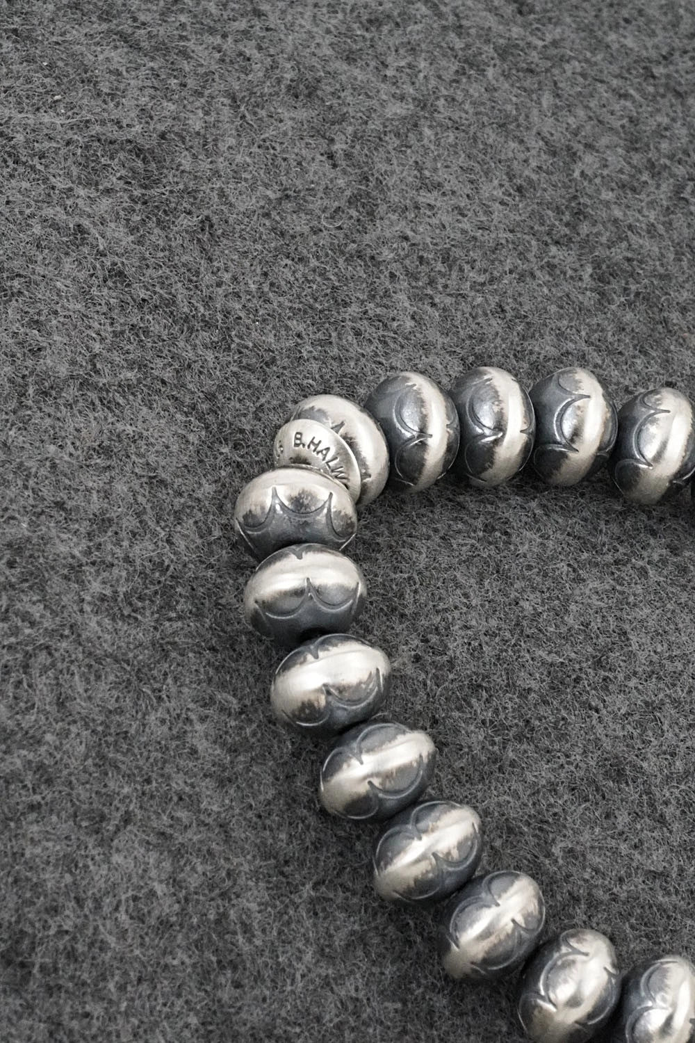 Sterling Silver Navajo Pearl Bracelet - Bryannen Halwood