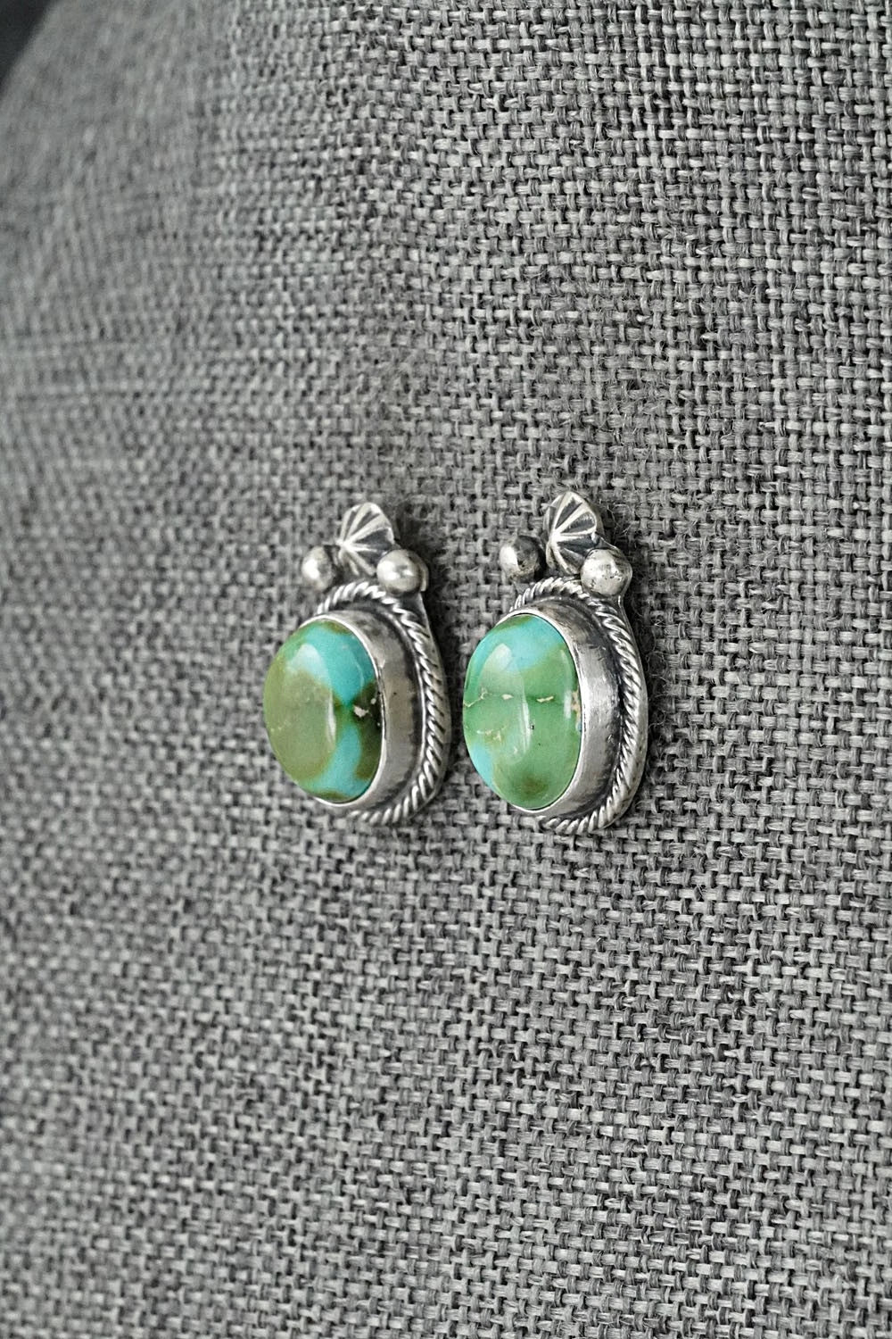 Turquoise & Sterling Silver Squash Blossom Set - Darrin Livingston