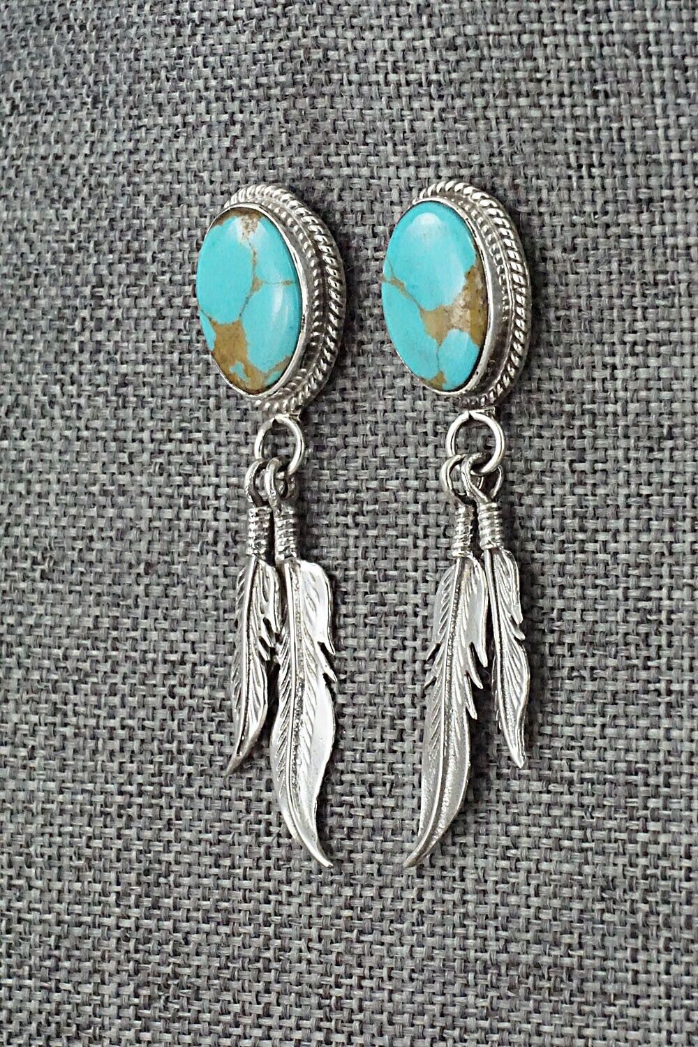 Turquoise and Sterling Silver Earrings - Sharon McCarthy