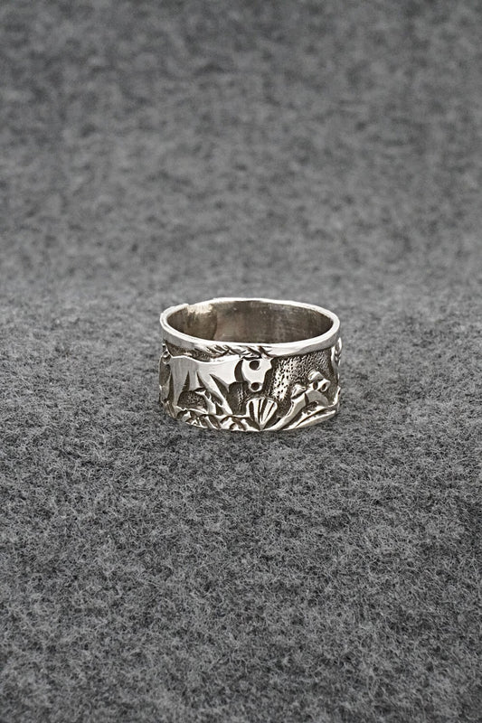 Sterling Silver Ring - Lloyd Becenti - Size 8.5
