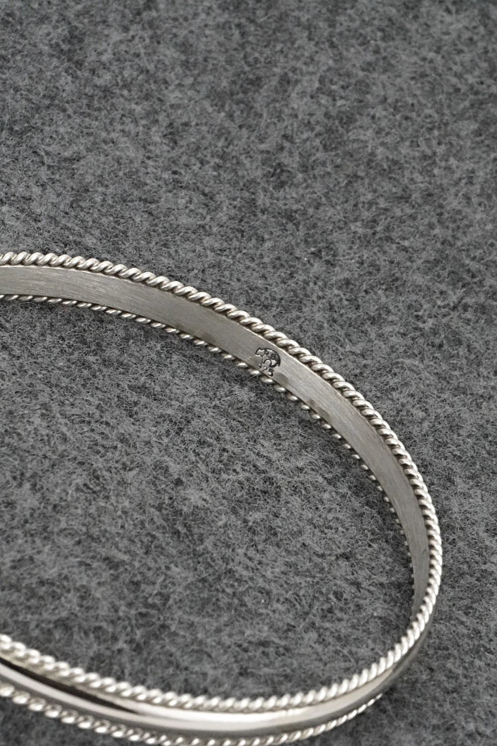 Sterling Silver Bangle Bracelet - Elaine Tahe