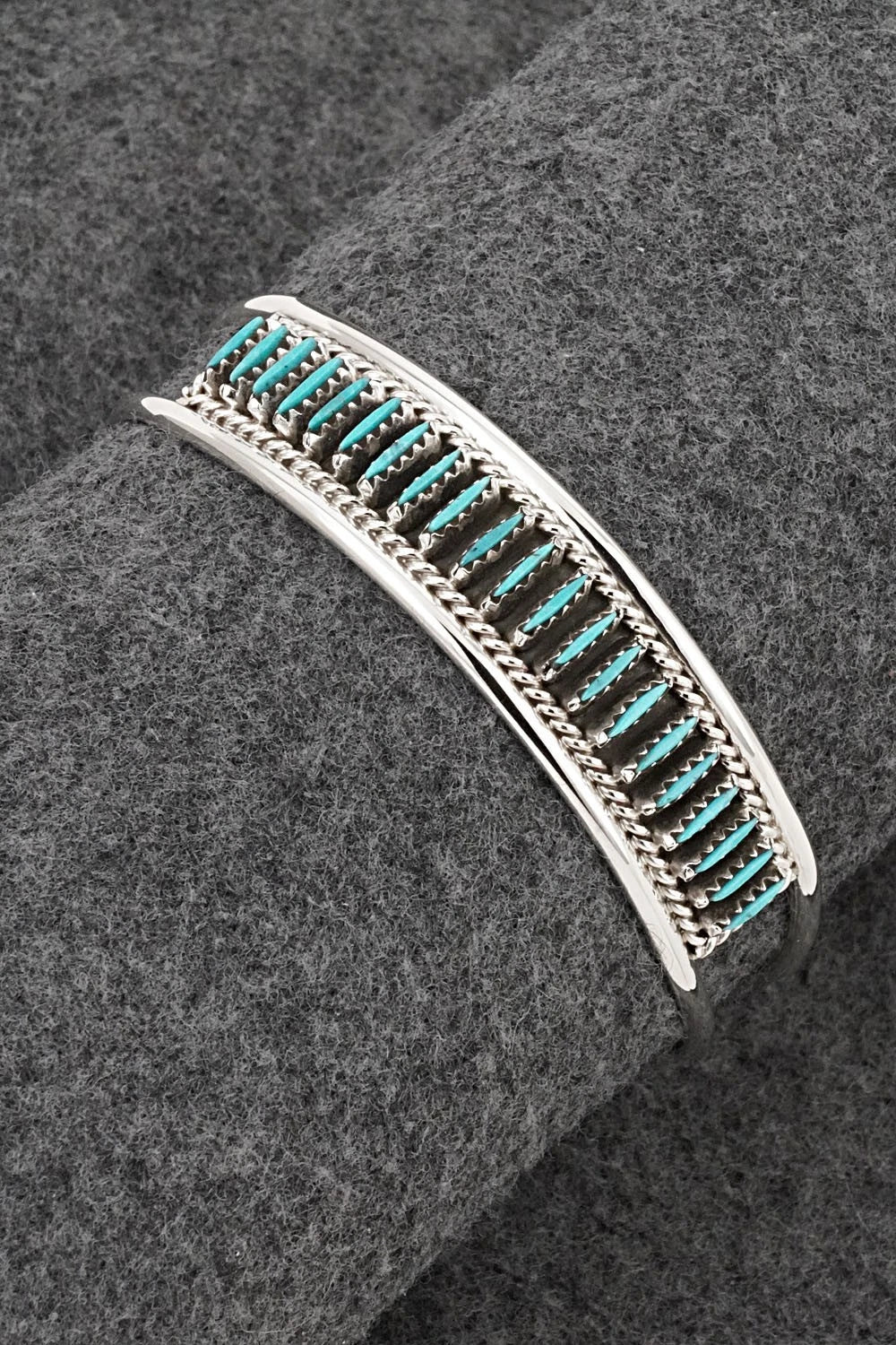 Turquoise & Sterling Silver Bracelet - Roland Francisco