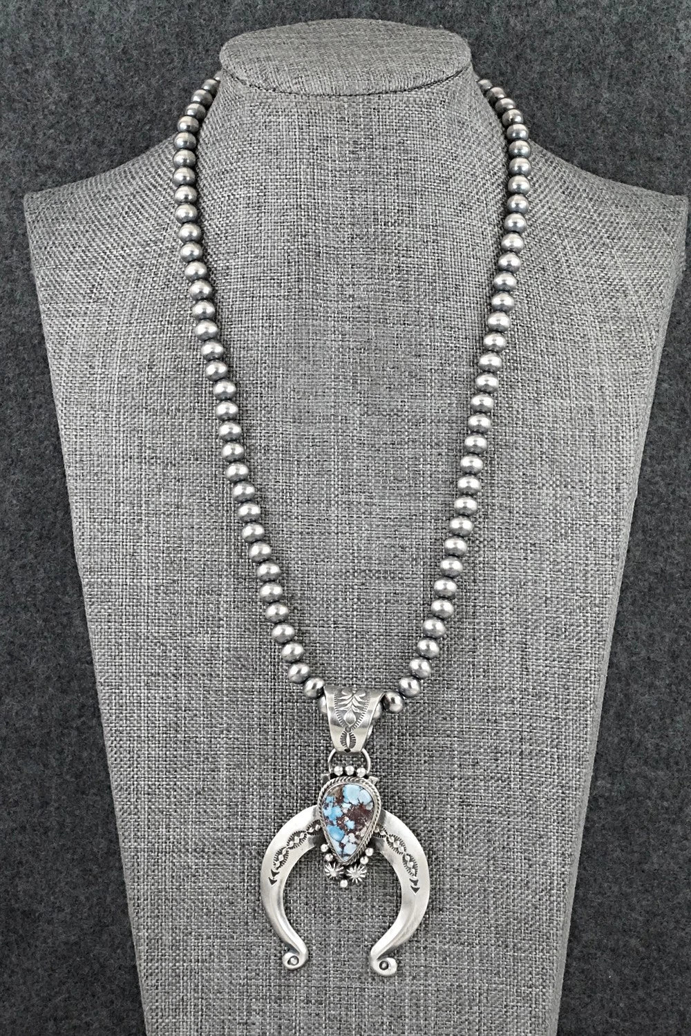 Turquoise & Sterling Silver Necklace - Samuel Yellowhair