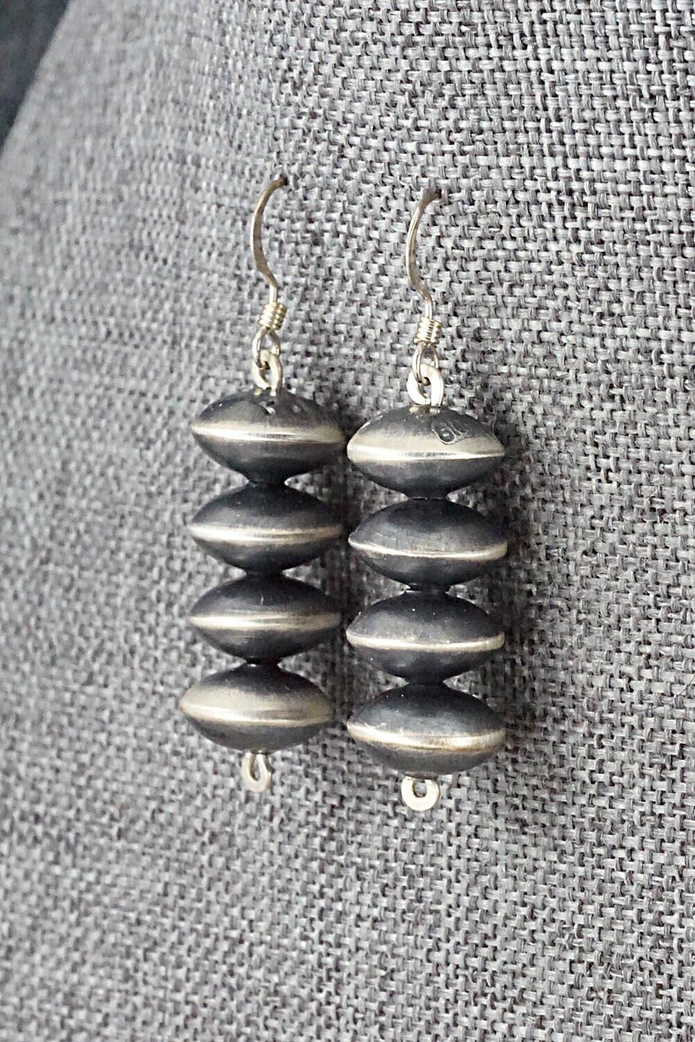 Sterling Silver Navajo Pearl Earrings - Preston Haley