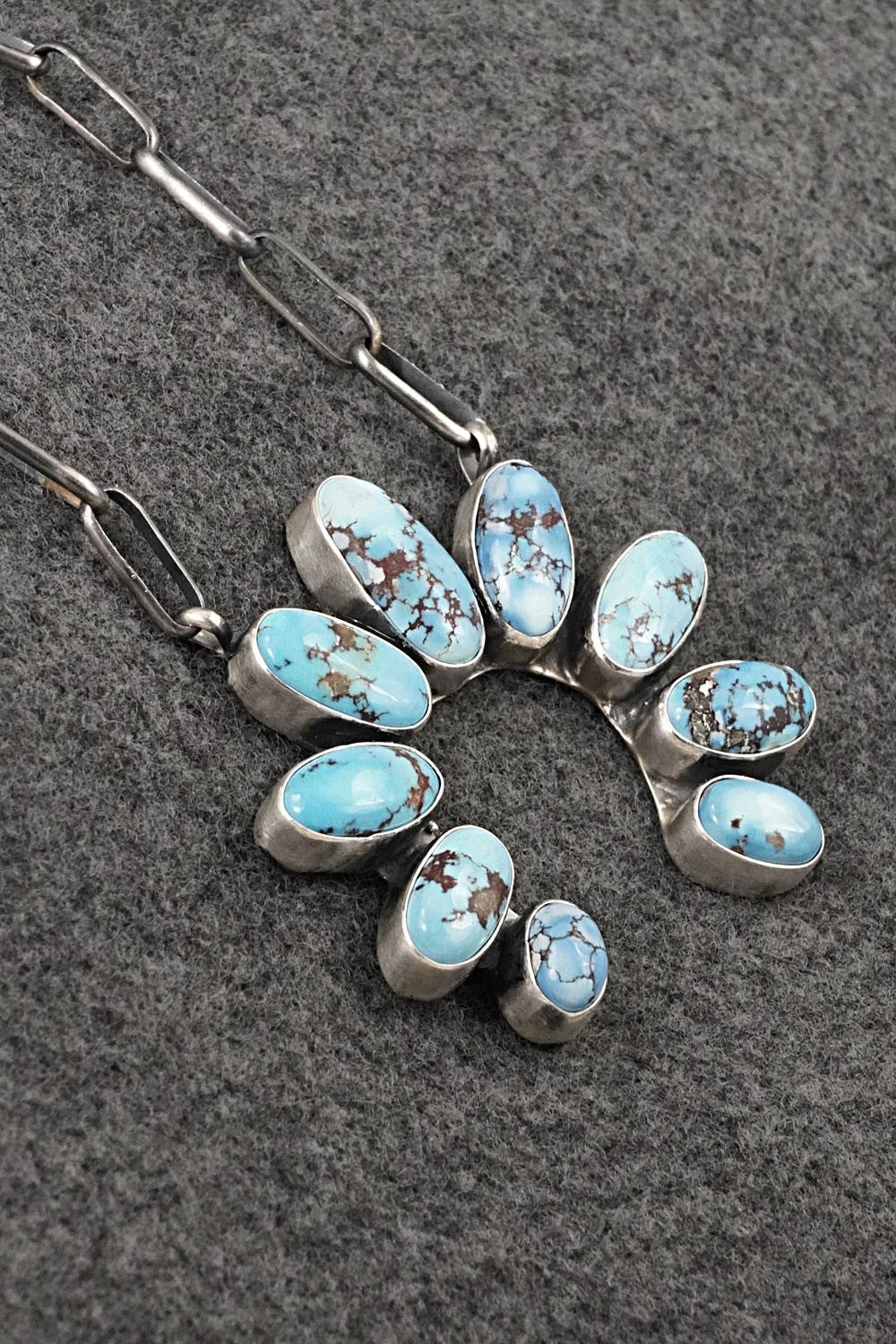 Turquoise & Sterling Silver Necklace - Darrin Livingston