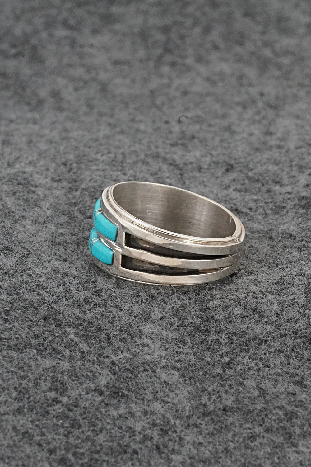 Turquoise & Sterling Silver Ring - Wilbert Muskett Jr. - Size 10.25