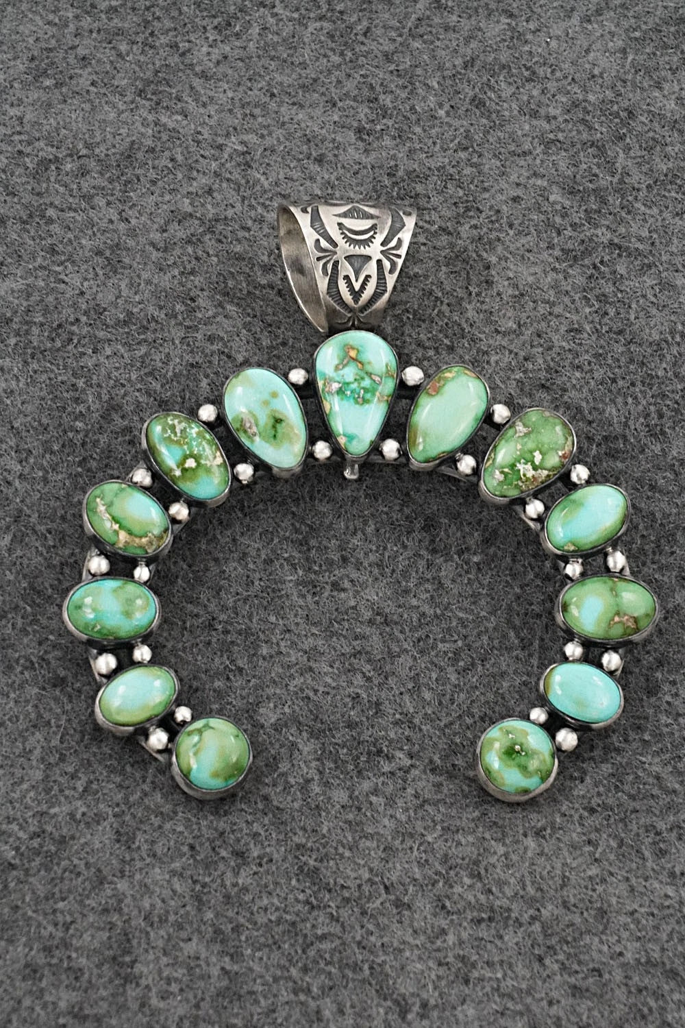 Turquoise & Sterling Silver Pendant - Diane Wylie