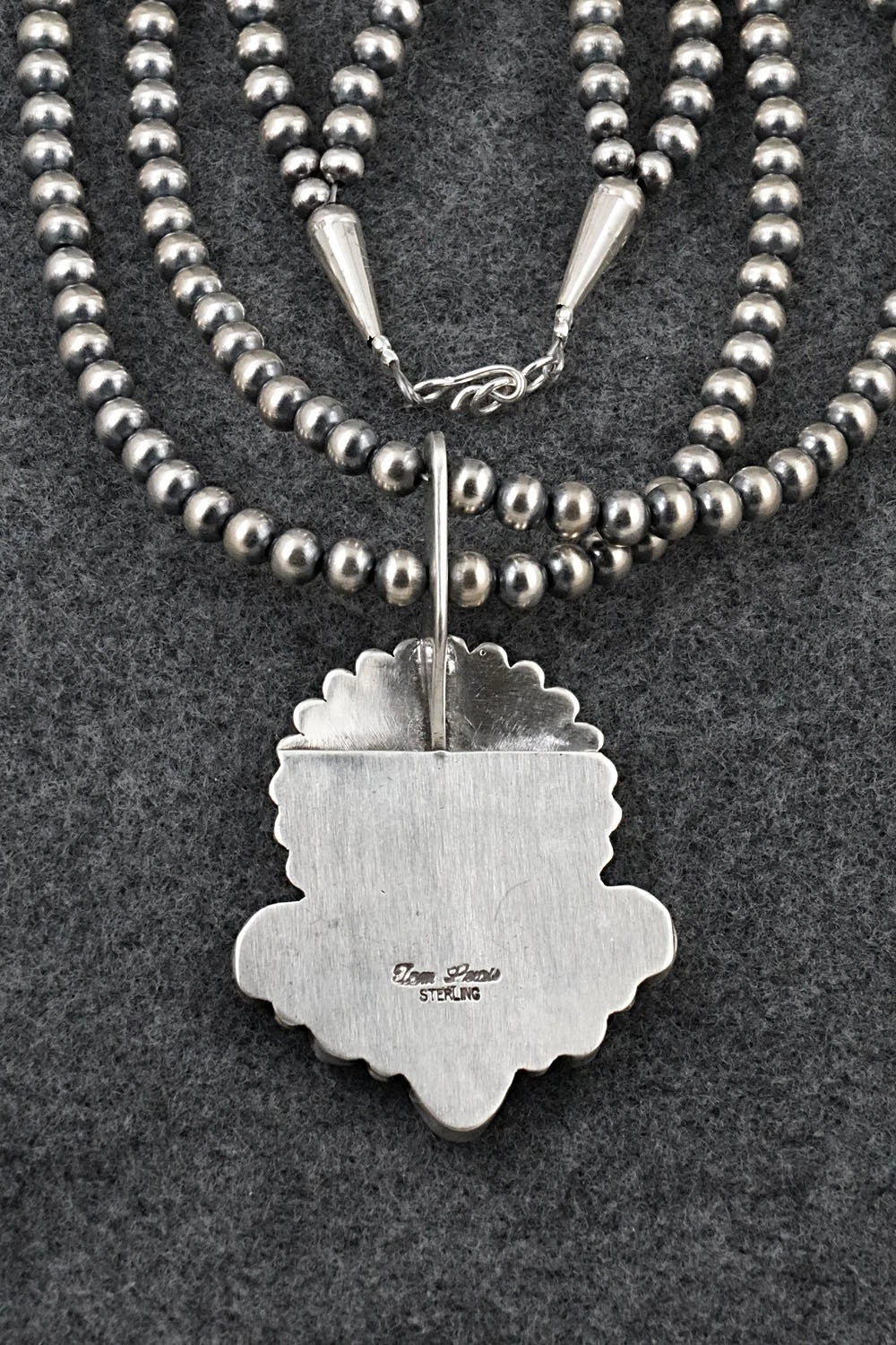 Turquoise & Sterling Silver Necklace - Tom Lewis