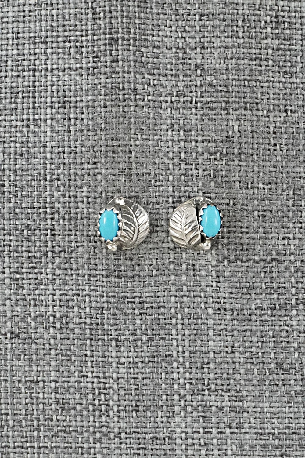 Turquoise & Sterling Silver Earrings - Roselene Joe