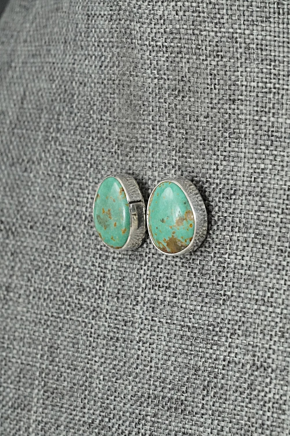 Turquoise & Sterling Silver Earrings - Rosemary Saunders