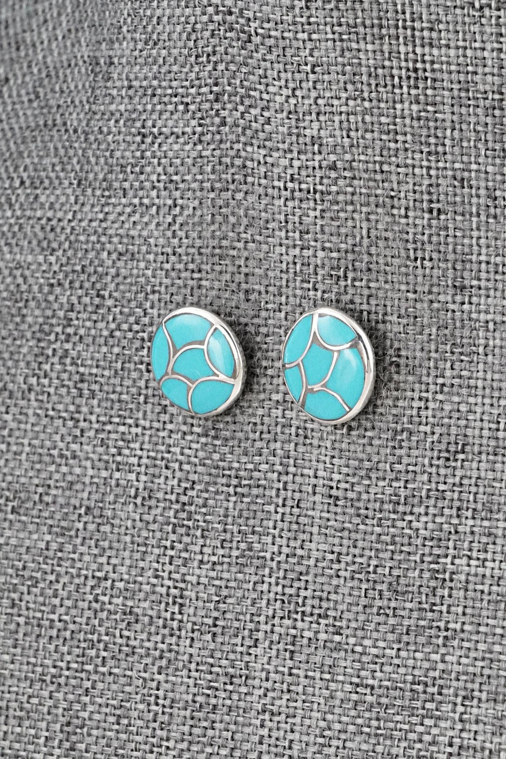 Turquoise & Sterling Silver Earrings - Orena Leekya