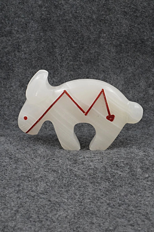 Rabbit Zuni Fetish Carving - Kenric Laiwakete