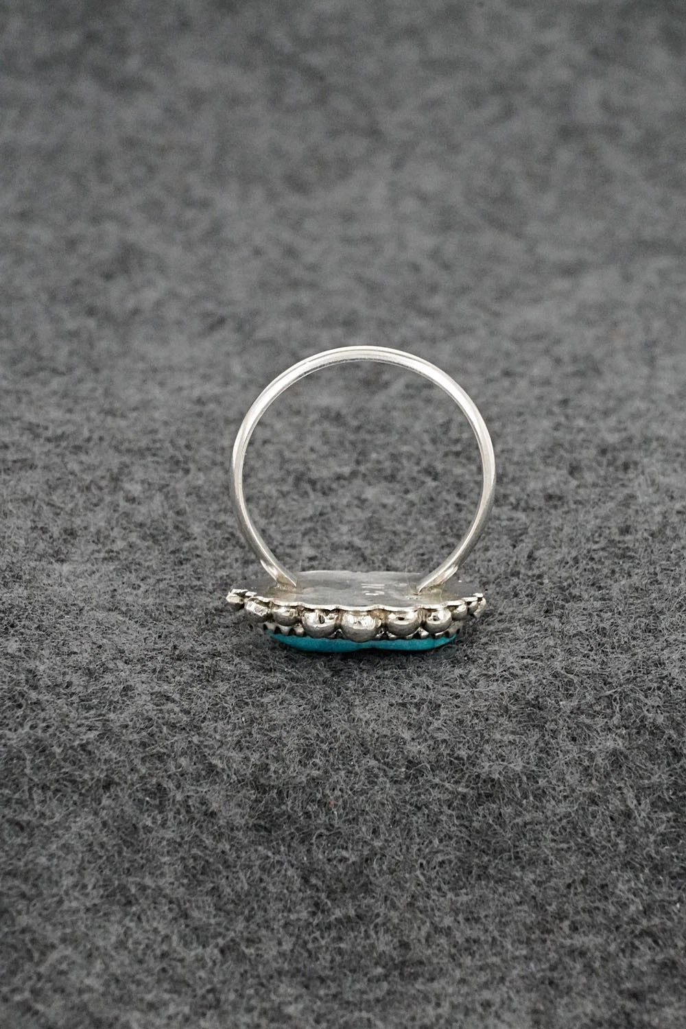 Turquoise & Sterling Silver Ring - Cody Nez - Size 8.5