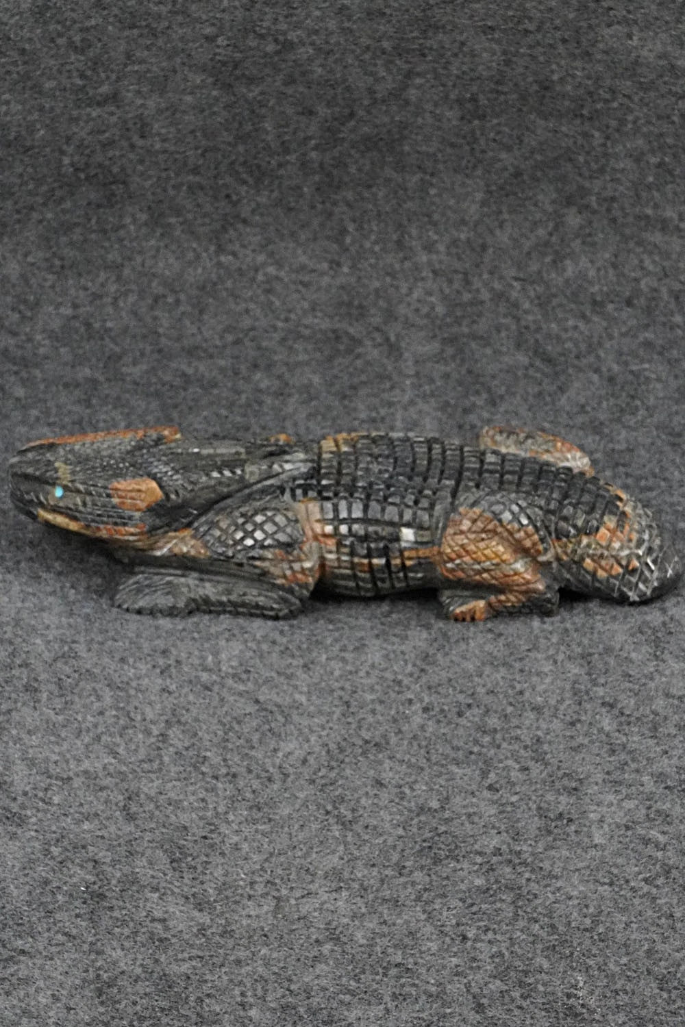 Horned Toad Zuni Fetish Carving - Tony Mackel