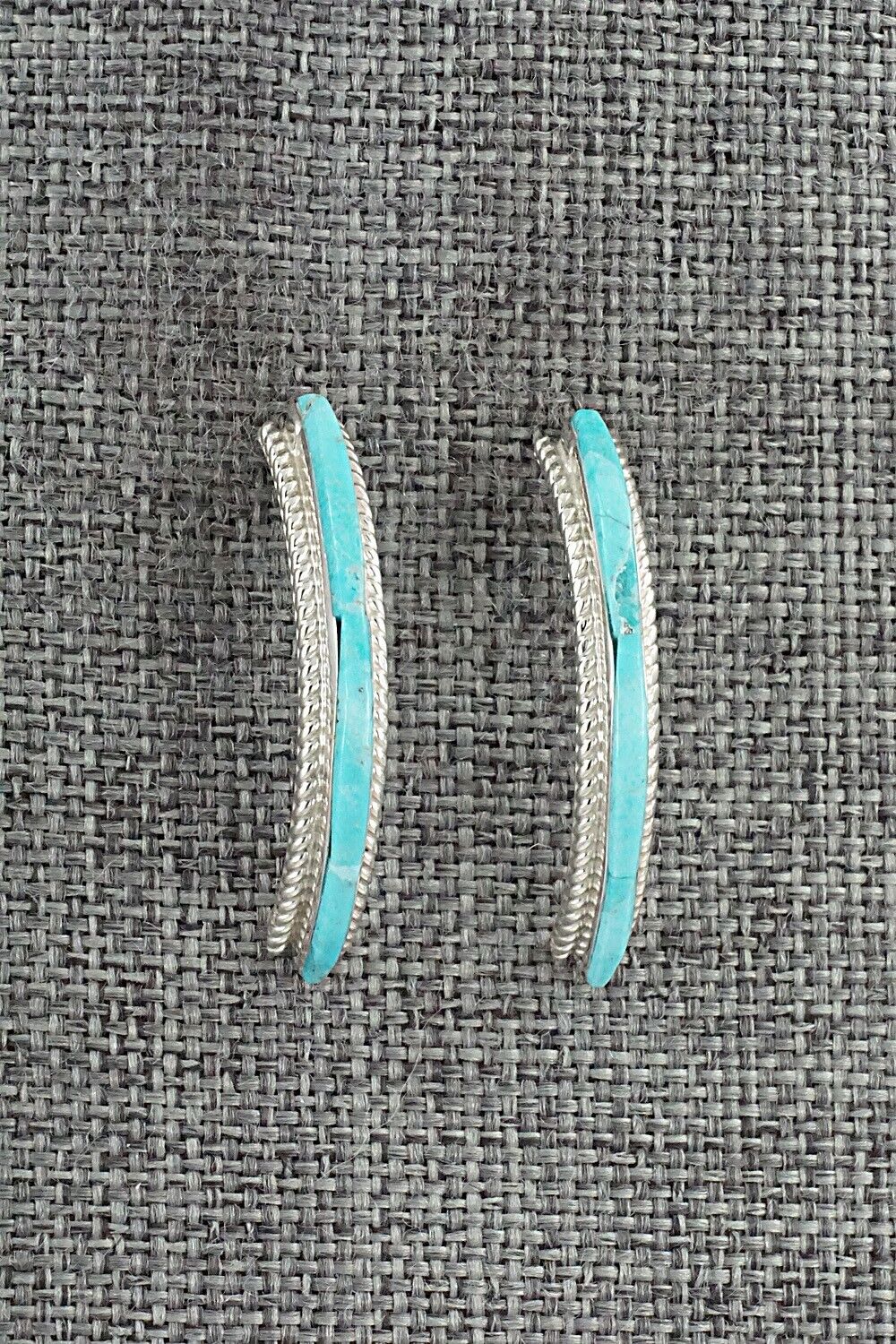 Turquoise & Sterling Silver Earrings - Alan Barney