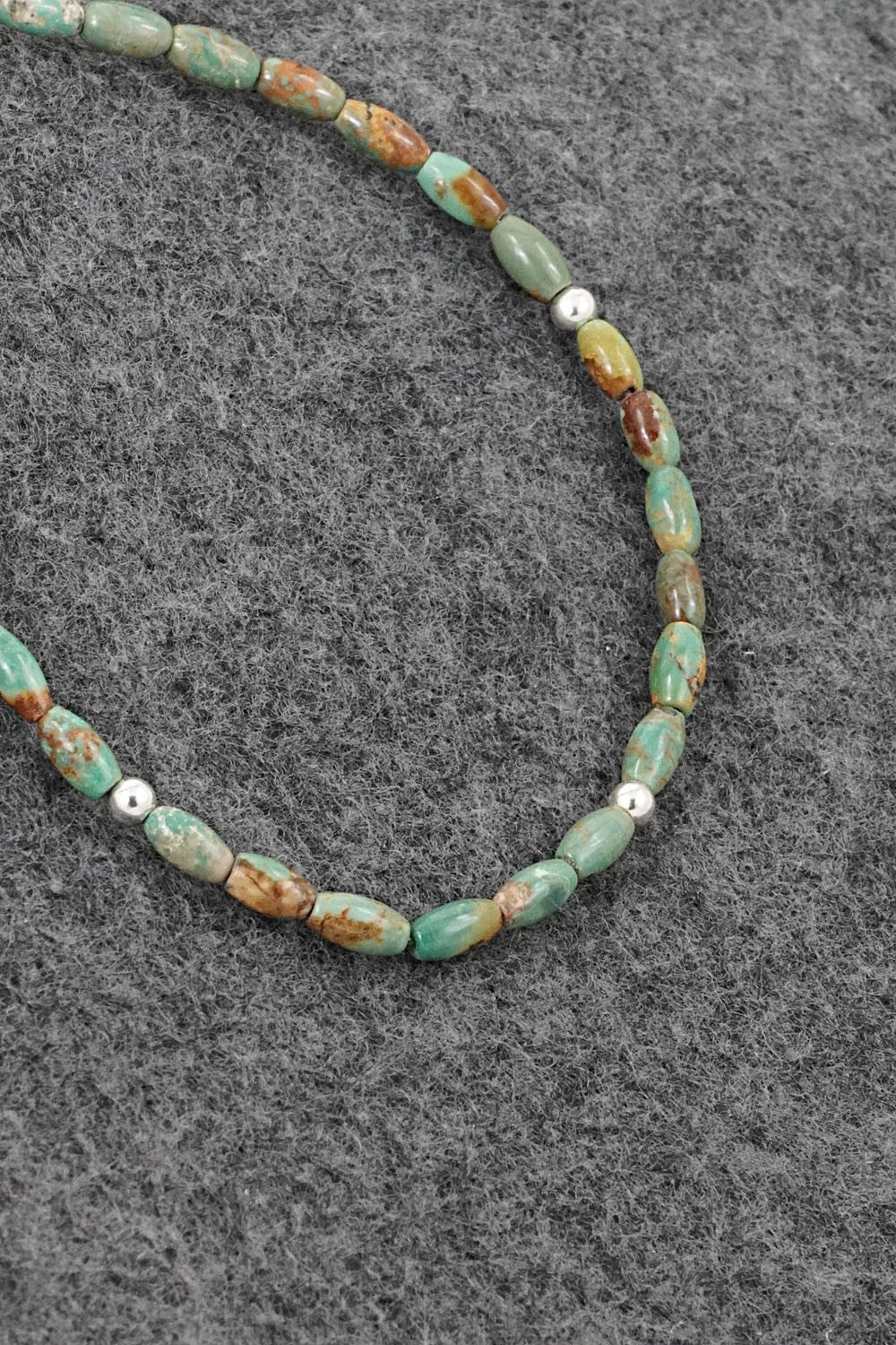 Turquoise & Sterling Silver Bracelet - Doreen Jake