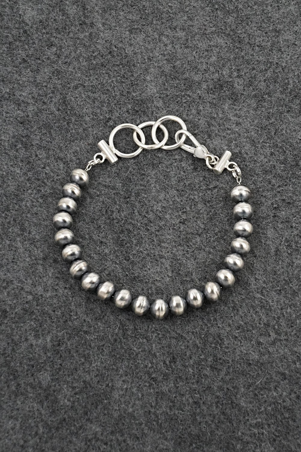 Navajo Pearl Sterling Silver Bracelet - Bryannen Halwood