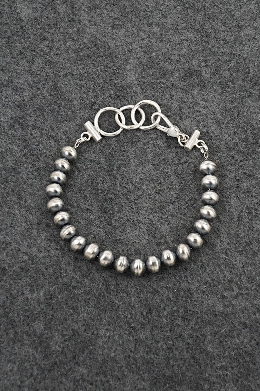 Navajo Pearl Sterling Silver Bracelet - Bryannen Halwood