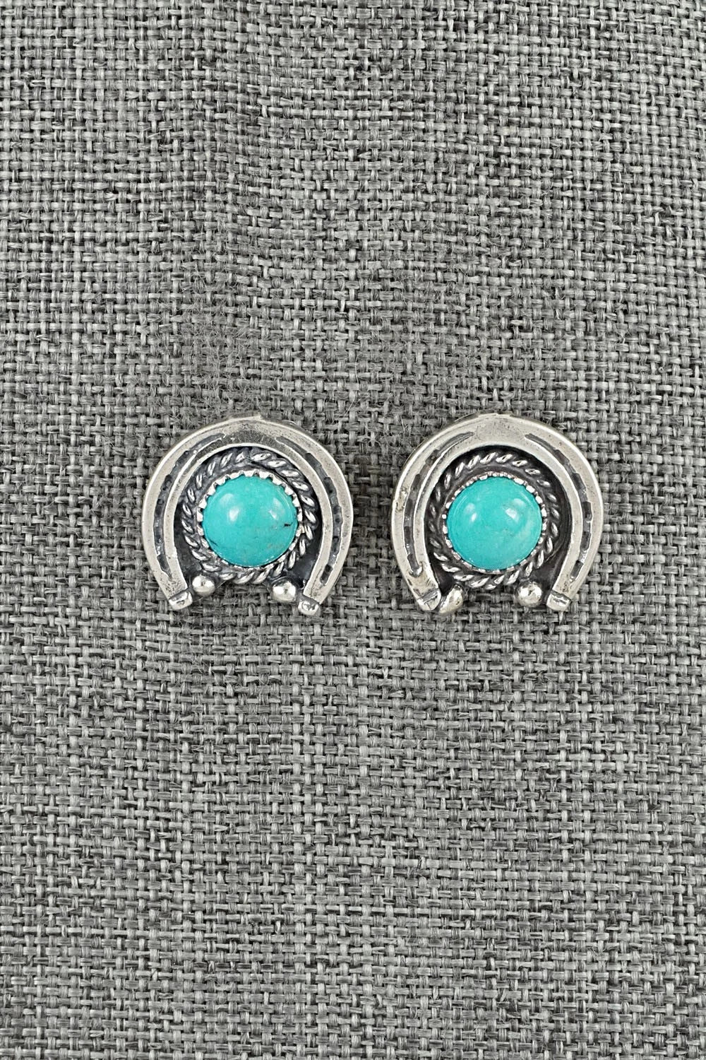 Turquoise & Sterling Silver Earrings - Annette Chiquito