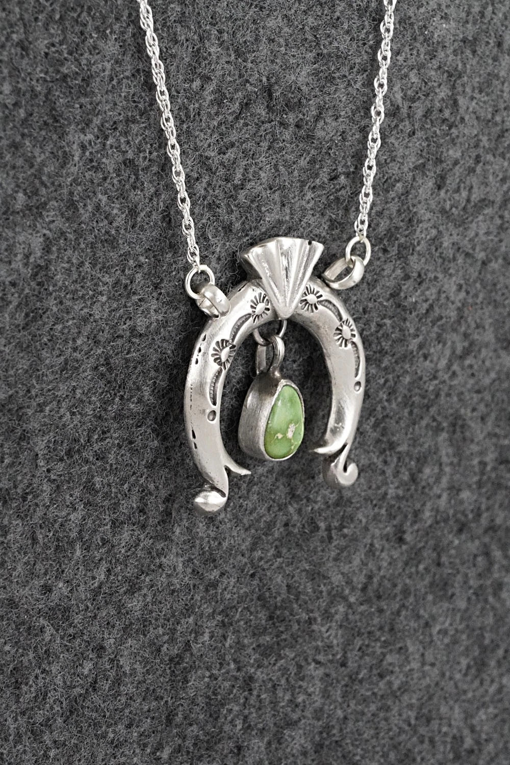 Turquoise & Sterling Silver Necklace - Gary Shorty