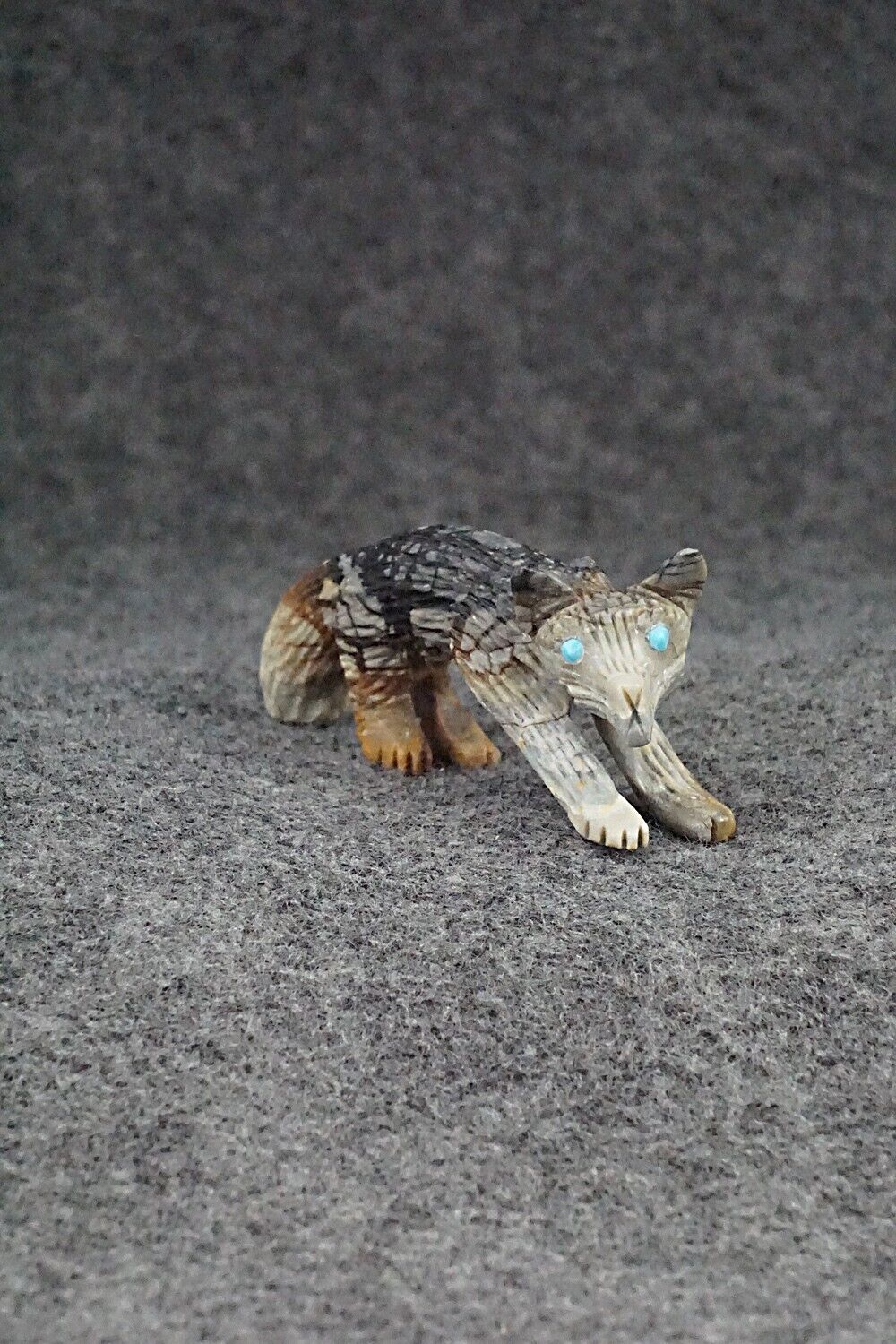 Wolf Zuni Fetish Carving - Cody Cheama