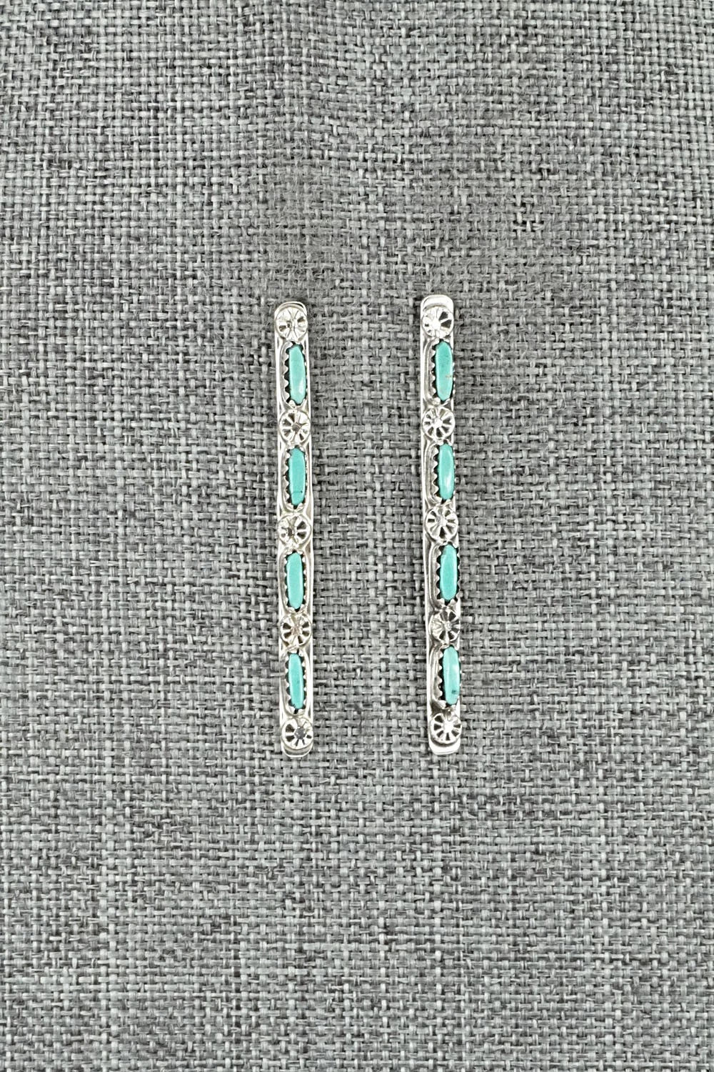 Turquoise & Sterling Silver Earrings - Murray Hannaweeka