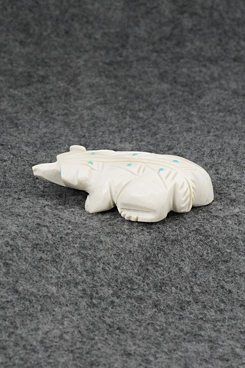 Badger Zuni Fetish Carving - Adrian Cachini