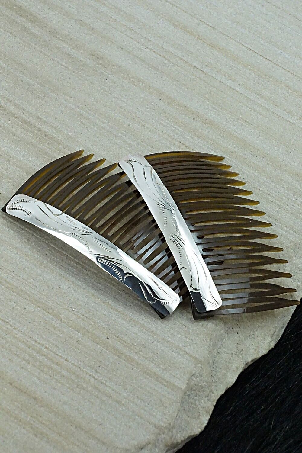 Sterling Silver Hair Combs - Randall Dalgai