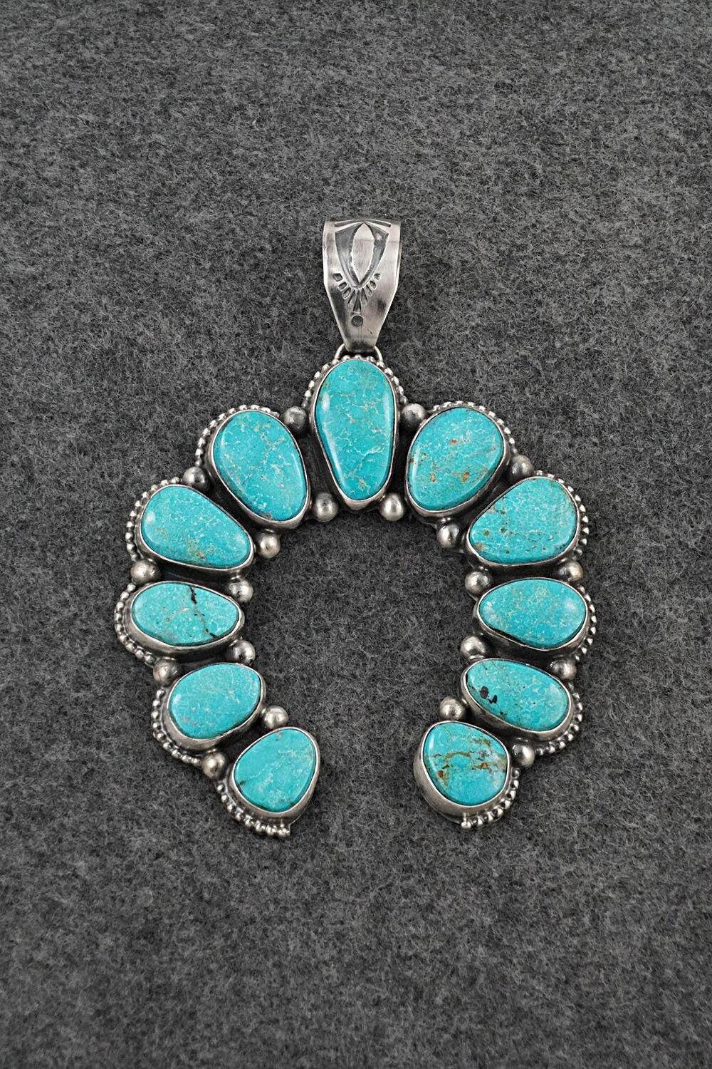 Turquoise & Sterling Silver Pendant - Kathleen Livingston