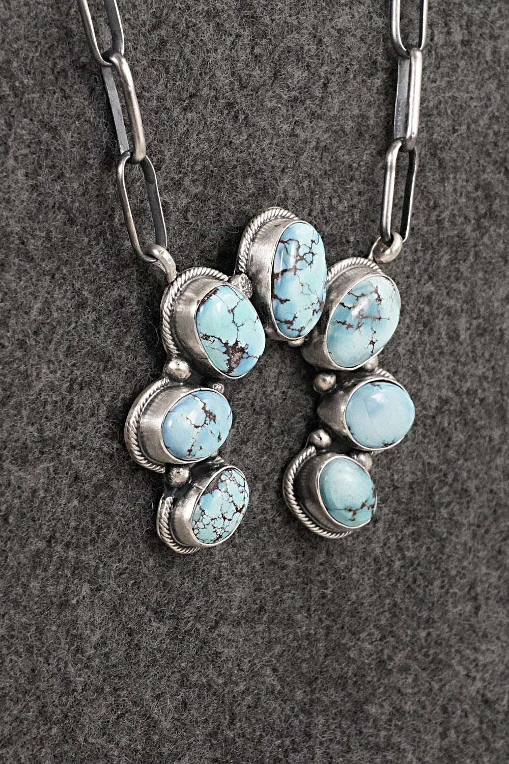 Turquoise & Sterling Silver Necklace - Darrin Livingston