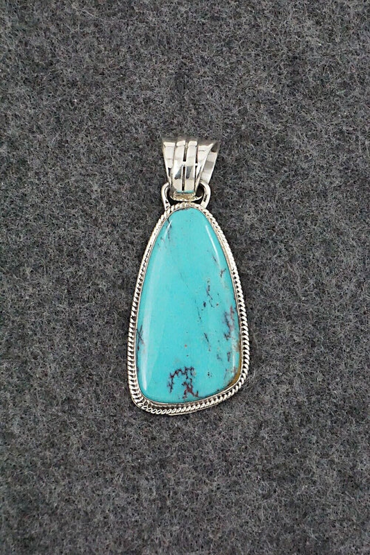 Turquoise and Sterling Silver Pendant - Sharon McCarthy