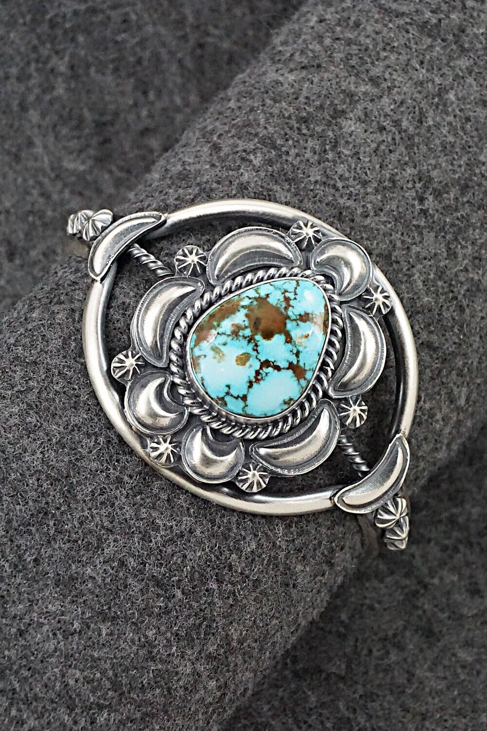 Turquoise & Sterling Silver Bracelet - Raymond Delgarito