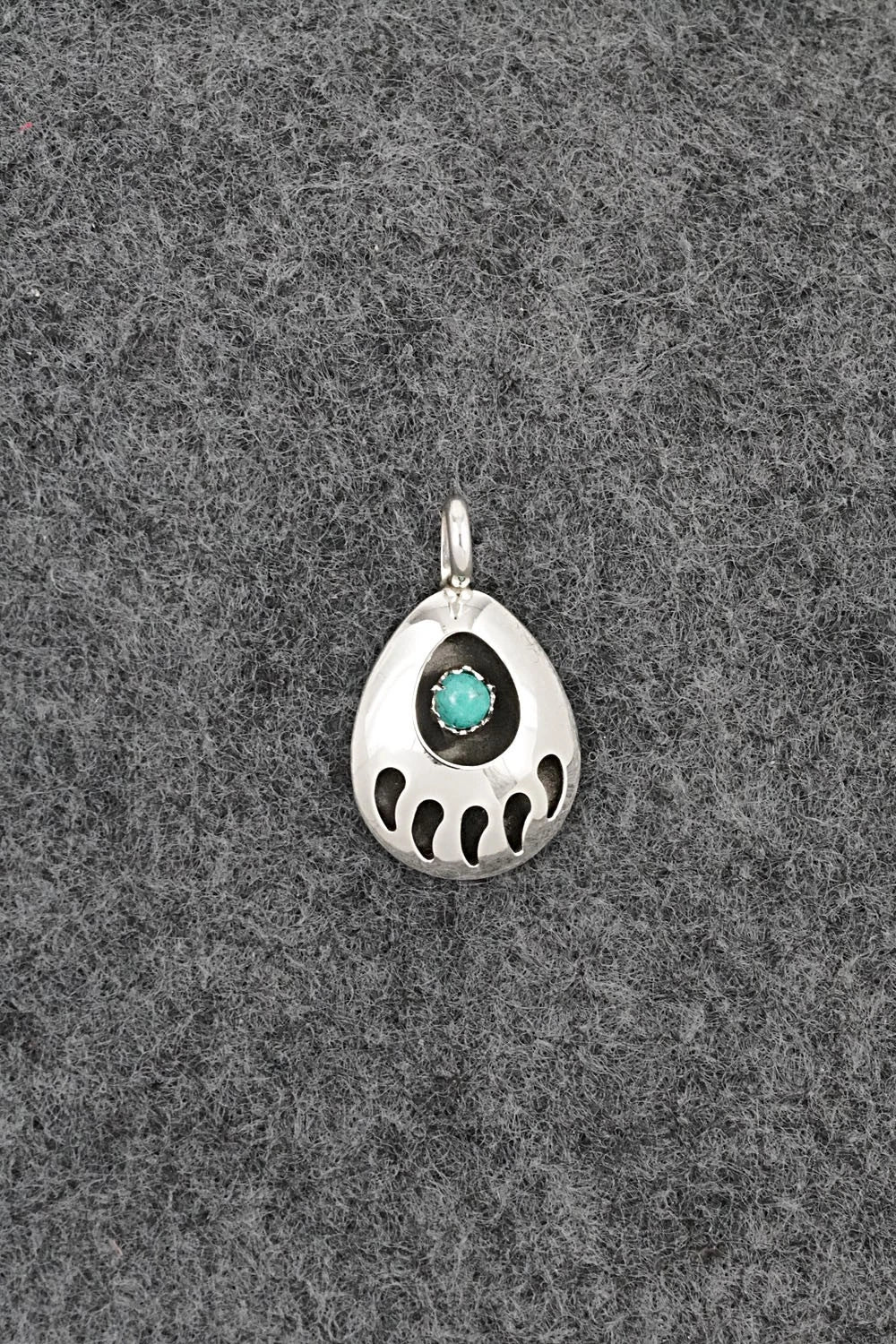 Turquoise & Sterling Silver Pendant - Sandra Parker