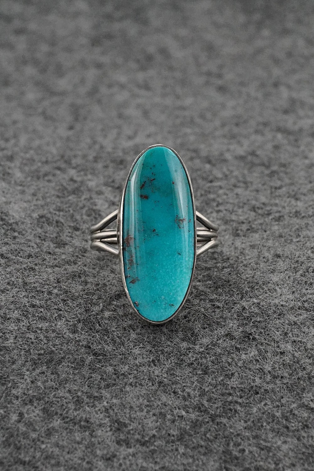 Turquoise & Sterling Silver Ring - Rena Begay - Size 8