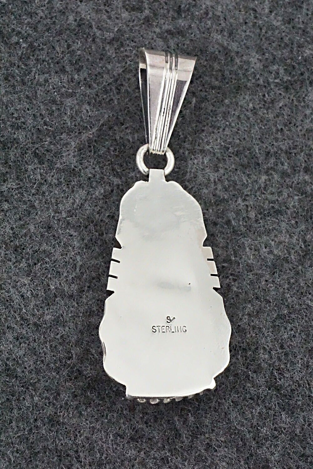 White Buffalo & Sterling Silver Pendant - Samuel Yellowhair