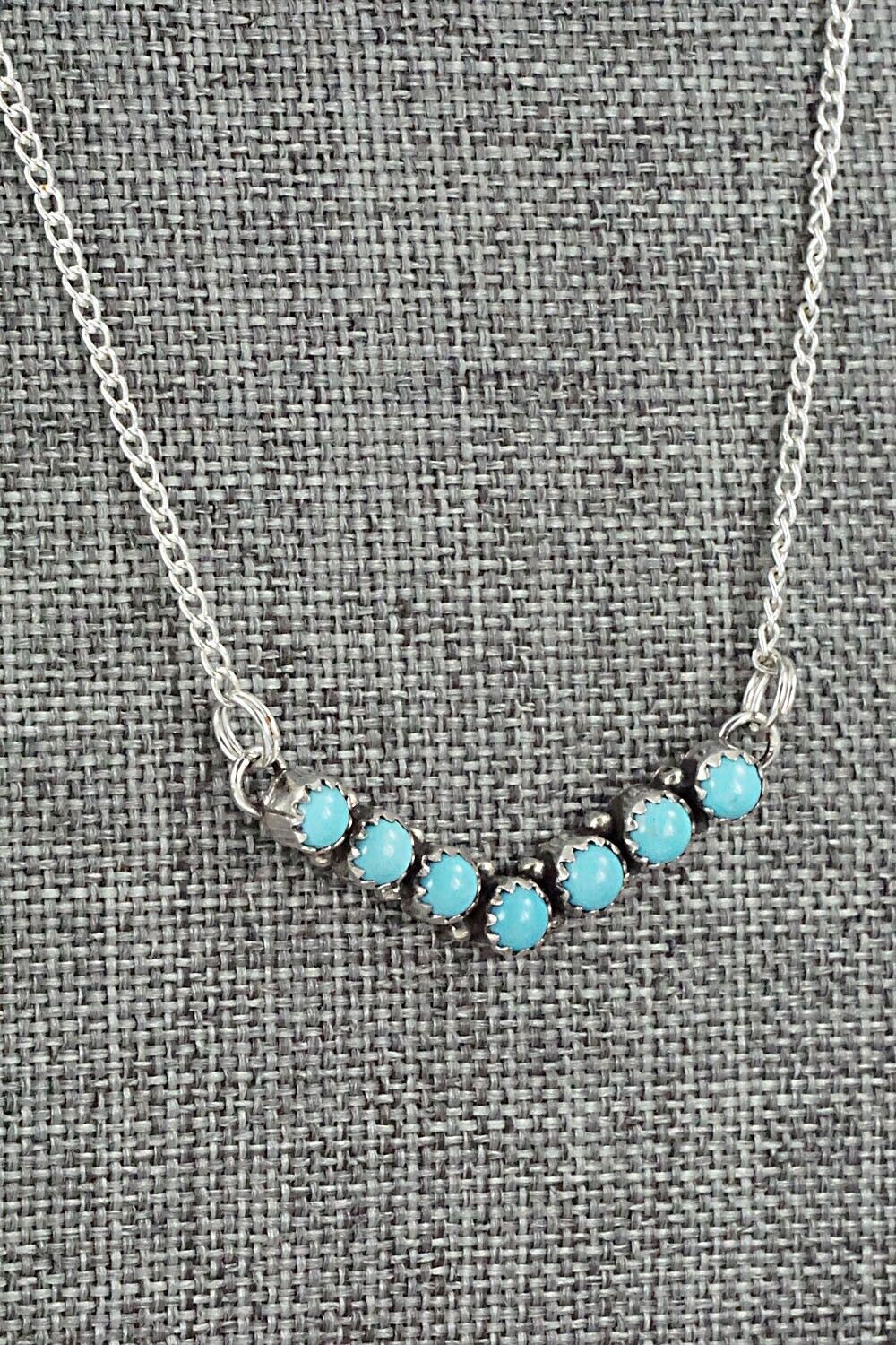 Turquoise & Sterling Silver Necklace - Renell Chaco