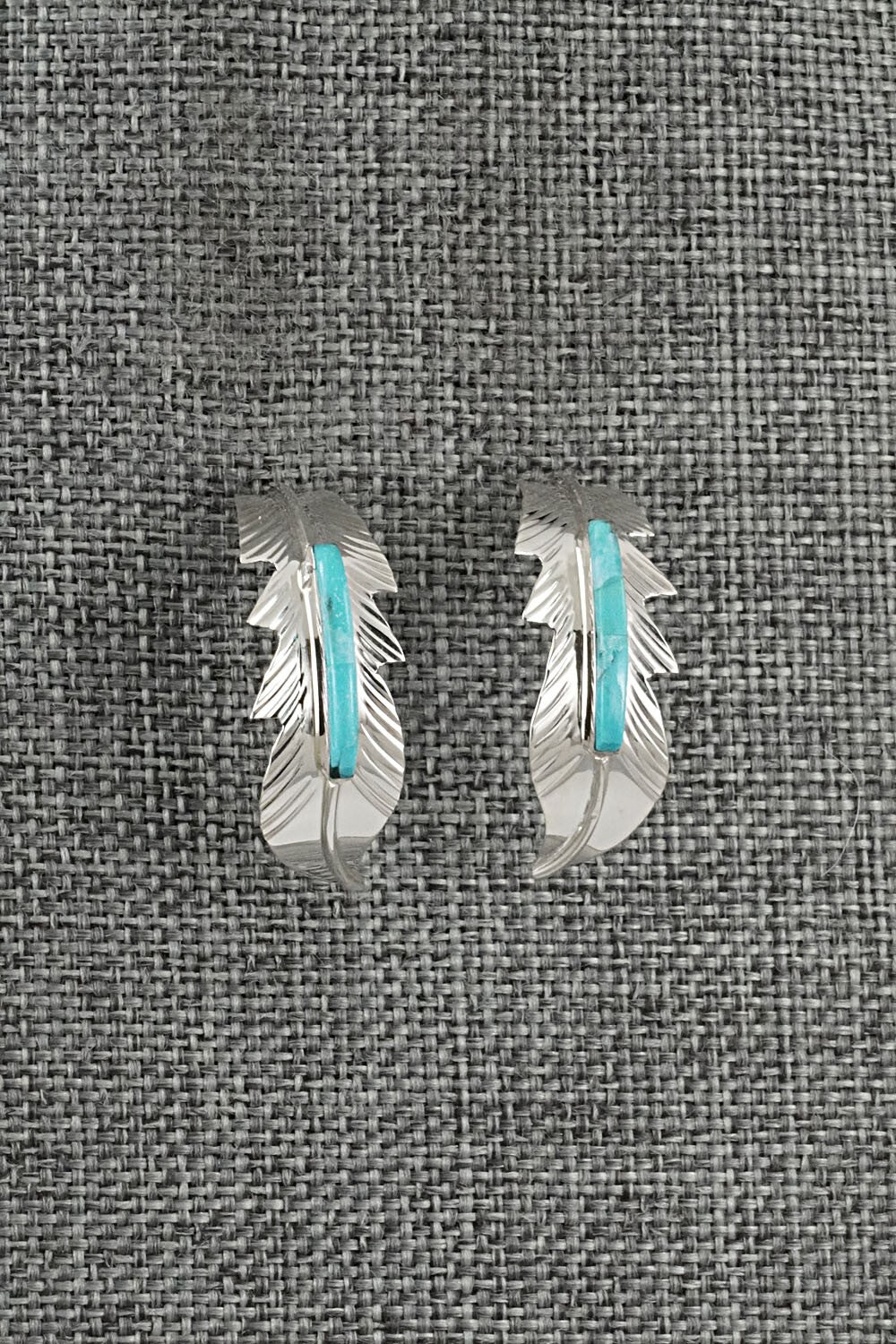 Turquoise & Sterling Silver Earrings - Alan Barney