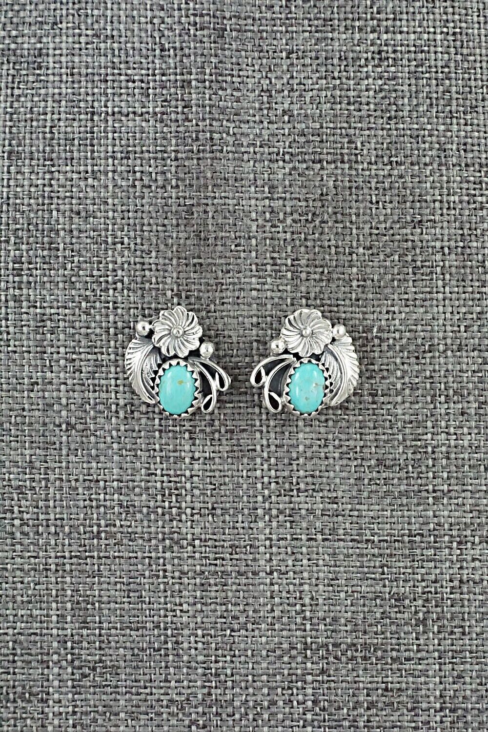 Turquoise & Sterling Silver Earrings - Rita Largo