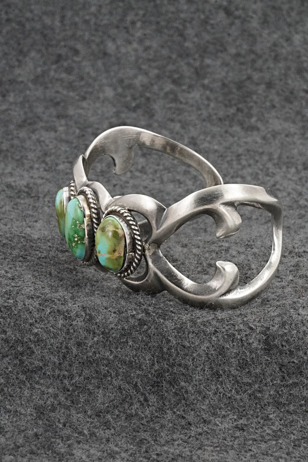 Turquoise & Sterling Silver Bracelet - Eugene Gruber