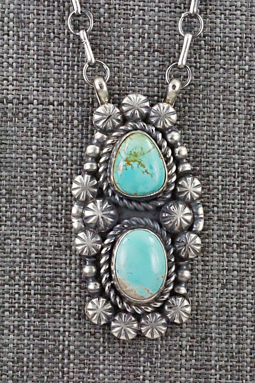 Turquoise & Sterling Silver Necklace - Jeff James