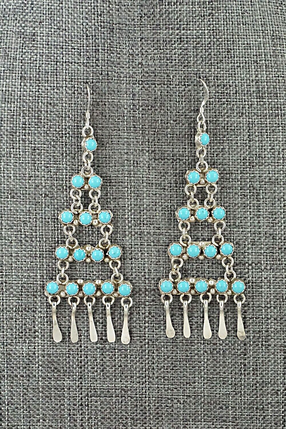 Turquoise & Sterling Silver Earrings - Sylvia Chee