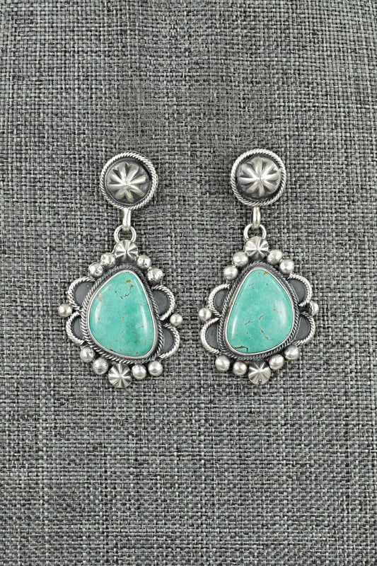 Turquoise & Sterling Silver Earrings - Darrin Livingston