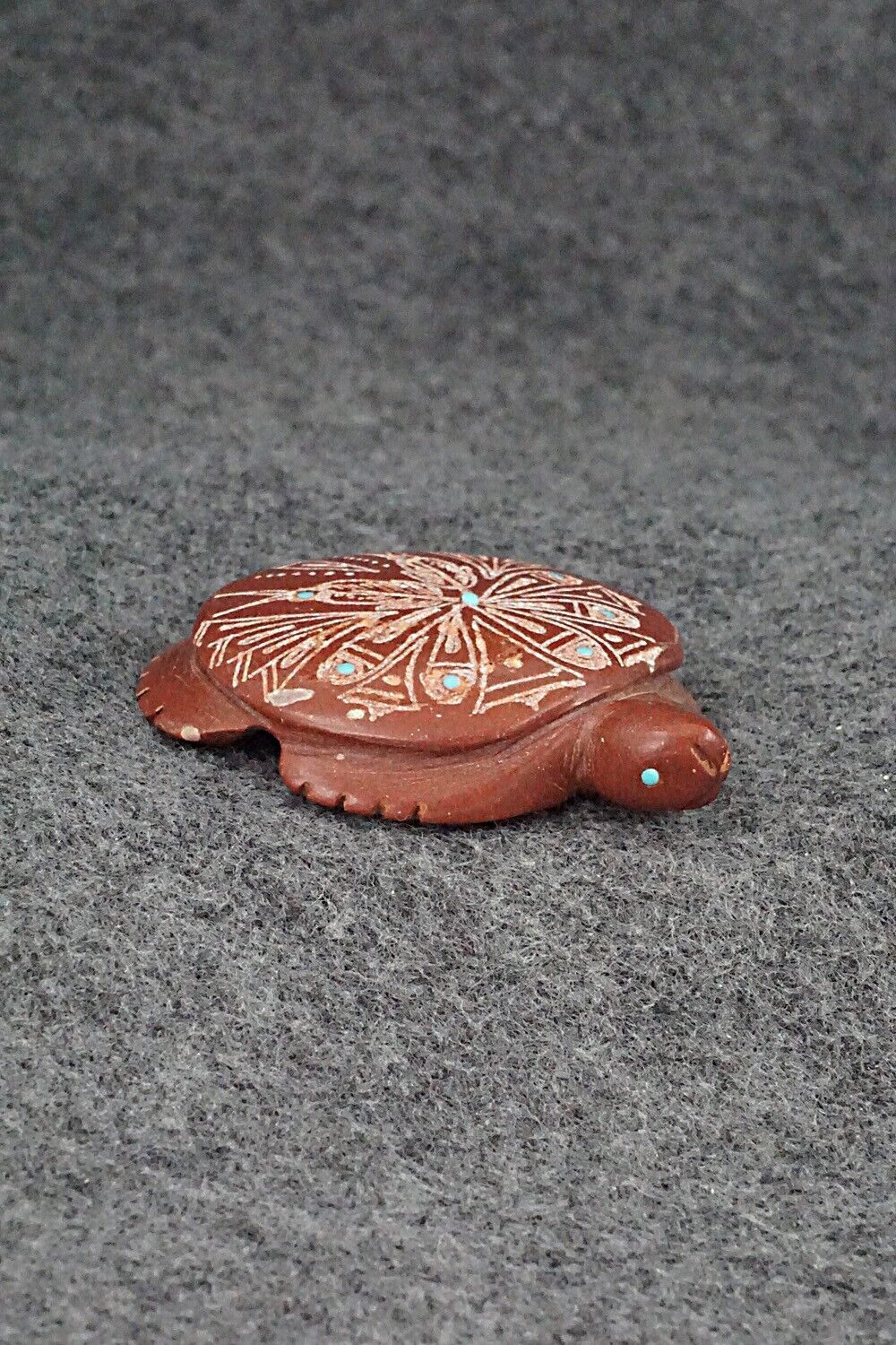 Turtle Zuni Fetish Carving - Adrian Cachini