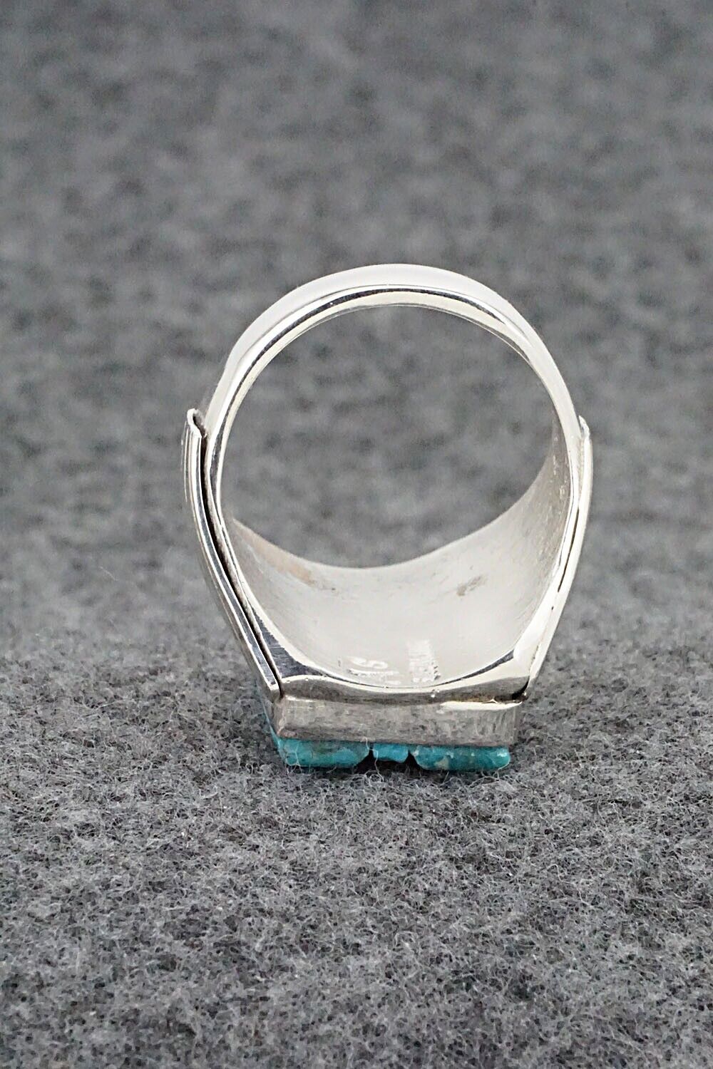 Turquoise & Sterling Silver Ring - Sam Arviso - 10.5