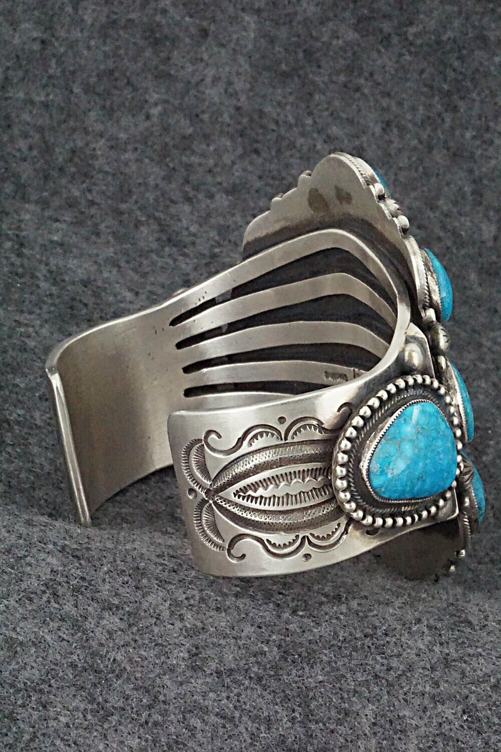 Turquoise and Sterling Silver Bracelet - Calvin Martinez