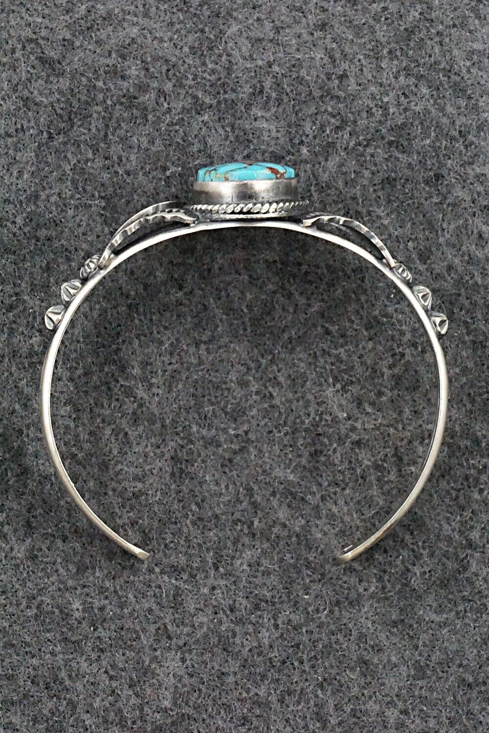 Turquoise & Sterling Silver Bracelet - Gilbert Tom